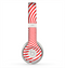 The Red & White Hypnotic Swirl Skin for the Beats by Dre Solo 2 Headphones
