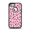 The Red & White Paw Prints Apple iPhone 5-5s Otterbox Defender Case Skin Set