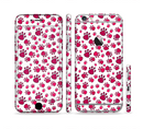 The Red & White Paw Prints Sectioned Skin Series for the Apple iPhone 6s Plus