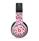 The Red & White Paw Prints Skin for the Beats by Dre Pro Headphones