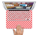 The Red & White Plaid Skin Set for the Apple MacBook Pro 15" with Retina Display