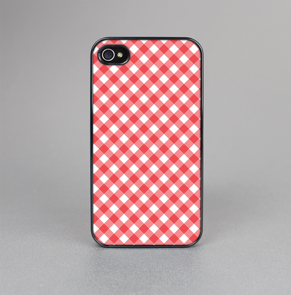 The Red & White Plaid Skin-Sert for the Apple iPhone 4-4s Skin-Sert Case