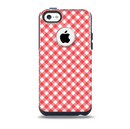 The Red & White Plaid Skin for the iPhone 5c OtterBox Commuter Case