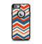 The Red, White and Blue Textile Chevron Pattern Apple iPhone 6 Otterbox Defender Case Skin Set