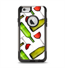 The Red Wine Bottles and Glasses Apple iPhone 6 Otterbox Commuter Case Skin Set