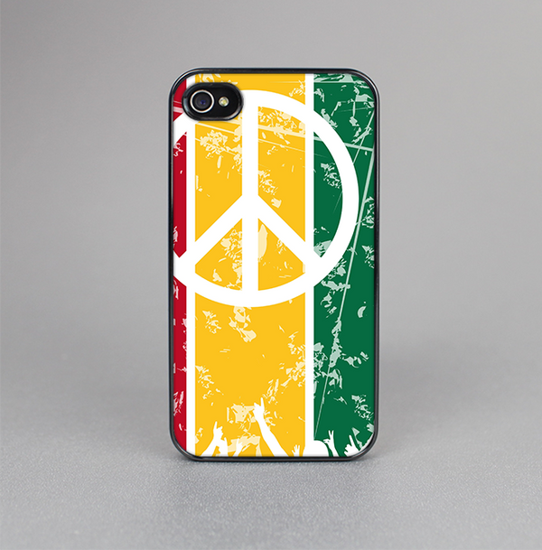 The Red, Yellow & Green Layered Peace Skin-Sert for the Apple iPhone 4-4s Skin-Sert Case