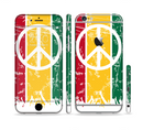 The Red, Yellow & Green Layered Peace Sectioned Skin Series for the Apple iPhone 6s Plus
