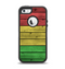 The Red, Yellow and Green Wood Planks Apple iPhone 5-5s Otterbox Defender Case Skin Set