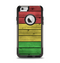 The Red, Yellow and Green Wood Planks Apple iPhone 6 Otterbox Commuter Case Skin Set
