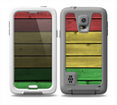 The Red, Yellow and Green Wood Planks Skin Samsung Galaxy S5 frē LifeProof Case