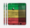 The Red, Yellow and Green Wood Planks Skin for the Apple iPhone 6 Plus
