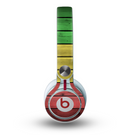 The Red, Yellow and Green Wood Planks Skin for the Beats by Dre Mixr Headphones