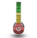 The Red, Yellow and Green Wood Planks Skin for the Beats by Dre Original Solo-Solo HD Headphones
