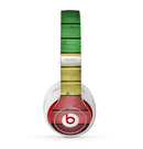 The Red, Yellow and Green Wood Planks Skin for the Beats by Dre Studio (2013+ Version) Headphones