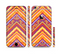 The Red, Yellow and Purple Vibrant Aztec Zigzags Sectioned Skin Series for the Apple iPhone 6