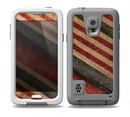 The Red and Black Striped Fabric Skin for the Samsung Galaxy S5 frē LifeProof Case