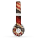 The Red and Black Striped Fabric Skin for the Beats by Dre Solo 2 Headphones