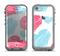 The Red and Blue Lopsided Loop-Hearts Apple iPhone 5c LifeProof Fre Case Skin Set