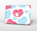 The Red and Blue Lopsided Loop-Hearts Skin for the Apple MacBook Pro Retina 15"