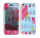 The Red and Blue Lopsided Loop-Hearts Skin for the Apple iPhone 5c