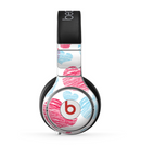 The Red and Blue Lopsided Loop-Hearts Skin for the Beats by Dre Pro Headphones