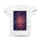 The Red and Blue Unfocused Shimmer Lights ink-Fuzed Front Spot Graphic Unisex Soft-Fitted Tee Shirt