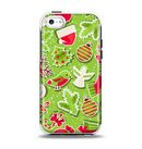 The Red and Green Christmas Icons Apple iPhone 5c Otterbox Symmetry Case Skin Set