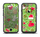 The Red and Green Christmas Icons Apple iPhone 6/6s LifeProof Fre Case Skin Set