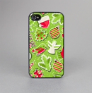 The Red and Green Christmas Icons Skin-Sert for the Apple iPhone 4-4s Skin-Sert Case