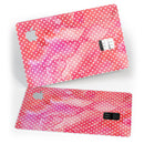 The Red and Pink Watercolor Polka Dots - Premium Protective Decal Skin-Kit for the Apple Credit Card
