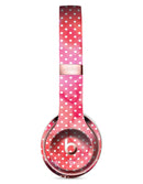 The Red and Pink Watercolor Polka Dots Full-Body Skin Kit for the Beats by Dre Solo 3 Wireless Headphones