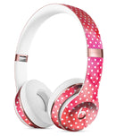 The Red and Pink Watercolor Polka Dots Full-Body Skin Kit for the Beats by Dre Solo 3 Wireless Headphones
