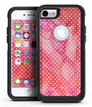The Red and Pink Watercolor Polka Dots - iPhone 7 or 8 OtterBox Case & Skin Kits
