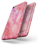 The Red and Pink Watercolor Polka Dots - Skin-kit for the iPhone 8 or 8 Plus