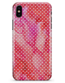 The Red and Pink Watercolor Polka Dots - iPhone X Clipit Case