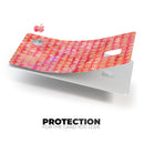 The Red and Purple Grungy Gold Semi-Circles - Premium Protective Decal Skin-Kit for the Apple Credit Card