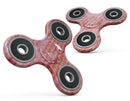 The Red and Purple Grungy Gold Semi-Circles Full-Body Fidget Spinner Skin-Kit