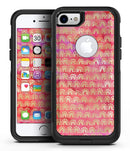 The Red and Purple Grungy Gold Semi-Circles - iPhone 7 or 8 OtterBox Case & Skin Kits