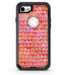 The Red and Purple Grungy Gold Semi-Circles - iPhone 7 or 8 OtterBox Case & Skin Kits