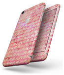 The Red and Purple Grungy Gold Semi-Circles - Skin-kit for the iPhone 8 or 8 Plus