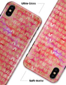 The Red and Purple Grungy Gold Semi-Circles - iPhone X Clipit Case