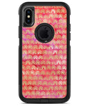 The Red and Purple Grungy Gold Semi-Circles - iPhone X OtterBox Case & Skin Kits