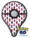 The Red and Purple Water Marks Pokémon GO Plus Vinyl Protective Decal Skin Kit