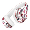 The Red and Purple Water Marks Full-Body Skin Kit for the Beats by Dre Solo 3 Wireless Headphones