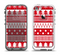 The Red and White Christmas Pattern Apple iPhone 5-5s LifeProof Fre Case Skin Set