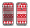 The Red and White Christmas Pattern Apple iPhone 5c LifeProof Fre Case Skin Set
