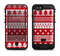 The Red and White Christmas Pattern Apple iPhone 6/6s LifeProof Fre POWER Case Skin Set