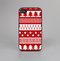 The Red and White Christmas Pattern Skin-Sert for the Apple iPhone 4-4s Skin-Sert Case