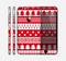 The Red and White Christmas Pattern Skin for the Apple iPhone 6 Plus