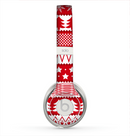 The Red and White Christmas Pattern Skin for the Beats by Dre Solo 2 Headphones